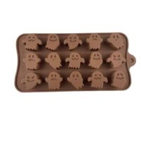 15 Cavity Ghost Halloween Chocolate Silicone Mold