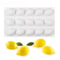 15 Cavity Lemon Fruit Mousse Cake Silicone Baking Pan