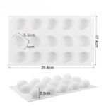 15 Cavity Lemon Fruit Mousse Cake Silicone Baking Pan (2)