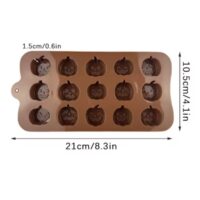 15 Cavity Pumpkin Halloween Chocolate Silicone Mold