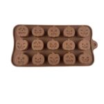 15 Cavity Pumpkin Halloween Chocolate Silicone Mold
