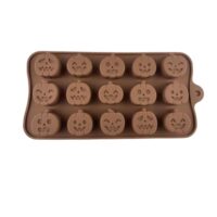 15 Cavity Pumpkin Halloween Chocolate Silicone Mold