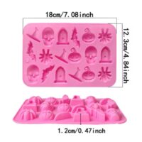 16 Cavity Halloween Silicone Mold