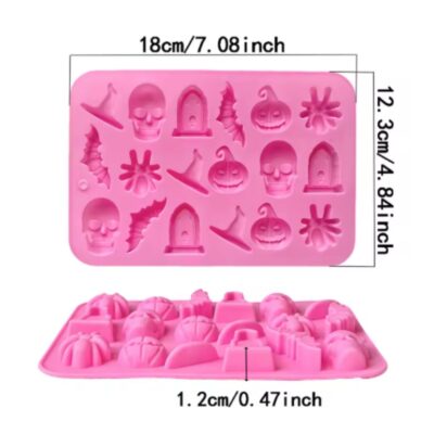 16 Cavity Halloween Silicone Mold