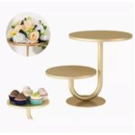 2 Tier Metal Cake & Cupcake Stand