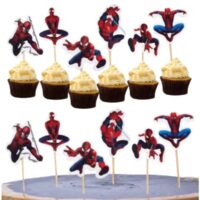 24 PcsSet Spiderman Cupcake Topper