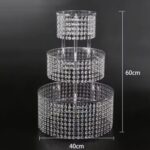 3 Tier Acrylic Crystal Wedding Cake Stand (2)