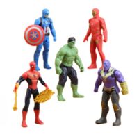5 Pcs Set Avengers Cake Topper