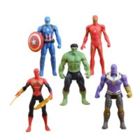 5 Pcs Set Avengers Cake Topper