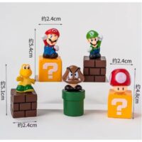5 PcsSet Super Mario Cake Topper