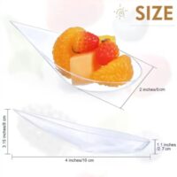 50 Pcs Set Plastic Dessert Spoons