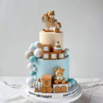 7 PcsSet Bear Cake Topper