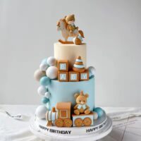 7 PcsSet Bear Cake Topper