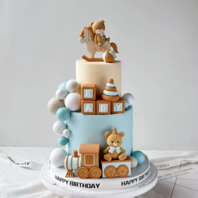 7 PcsSet Bear Cake Topper