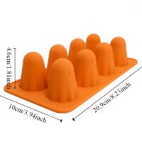 8 Cavity 3D Ghost Halloween Silicone Mold