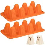 8 Cavity 3D Ghost Halloween Silicone Mold (2)