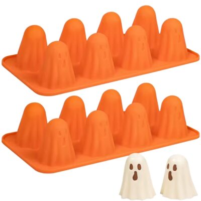 8 Cavity 3D Ghost Halloween Silicone Mold (2)