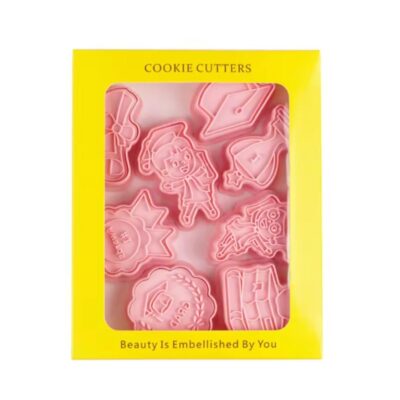 8 Pcs Graduation Themed Cookie Fondant