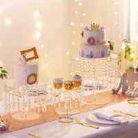 Acrylic Crystal Cake Stand 20cm