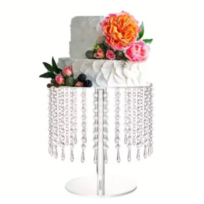 Acrylic Crystal Cake Stand 20cm