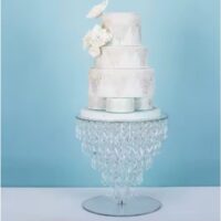Acrylic Crystal Cake Stand 25×25 cm