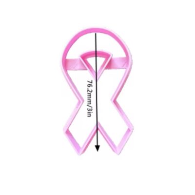 Breast Cancer Awareness Ribbon Cookie Fondant Cutter