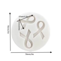 Breast Cancer Awareness Ribbon Silicone Mold
