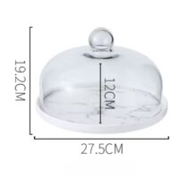 Ceramic Dessert Dome Cake Display Stand 27x19 cm