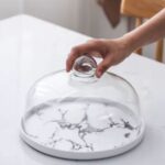 Ceramic Dessert Dome Cake Display Stand 27x19 cm