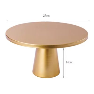 Gold Metal Cake & Cupcake Display Stand 25x14 cm