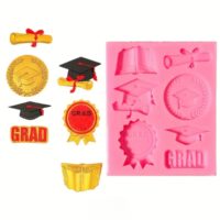 Graduation Themed Silicone Mold