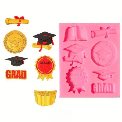 Graduation Themed Silicone Mold