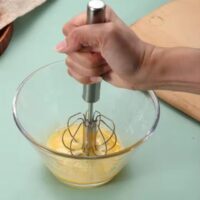 Manual Hand Push Whisk Mixer 25 cm