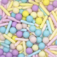 Mix Pastel Matt Rods & Pearls Sprinkles 100g