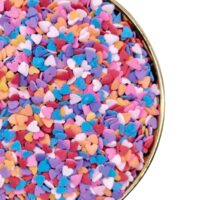 Mixed Color Heart Sprinkles 100g
