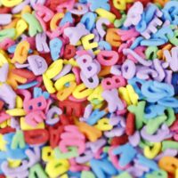 Mixed Color Letters Sprinkles