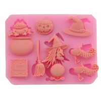 Pumpkin, Witch, Frog Halloween Silicone Mold