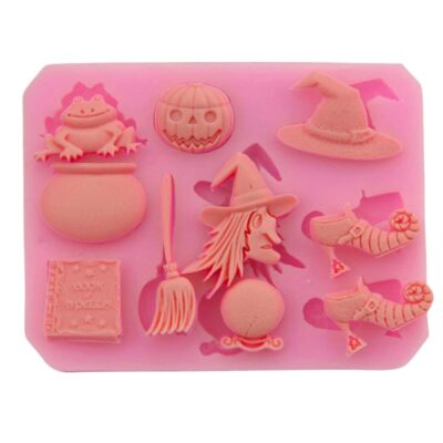 Pumpkin, Witch, Frog Halloween Silicone Mold