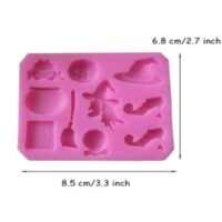 Pumpkin, Witch, Frog Halloween Silicone Mold