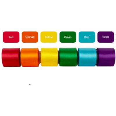 Satin Ribbon Roll 2.5cm5 yards Iridescent