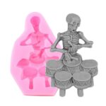Skeleton Dancing Halloween Silicone Mold