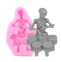 Skeleton Dancing Halloween Silicone Mold