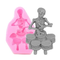 Skeleton Dancing Halloween Silicone Mold