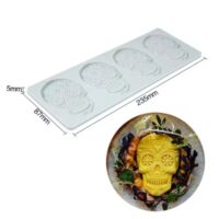 Skull Lace Pad Silicone Mold