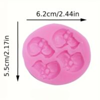 Small Skull Halloween Silicone Mold