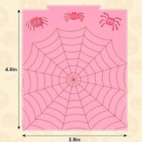 Spider Web Halloween Silicone Mold