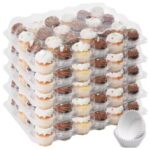 Transparent Cupcake Box with Window 12 Holes
