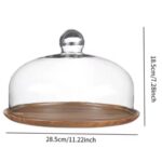 Wooden Dome Cake Display Stand 28x18cm