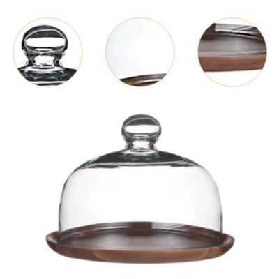 Wooden Dome Cake Display Stand 28x18cm