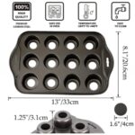 12 Cavity Removable Base Mini Cupcake Pan
